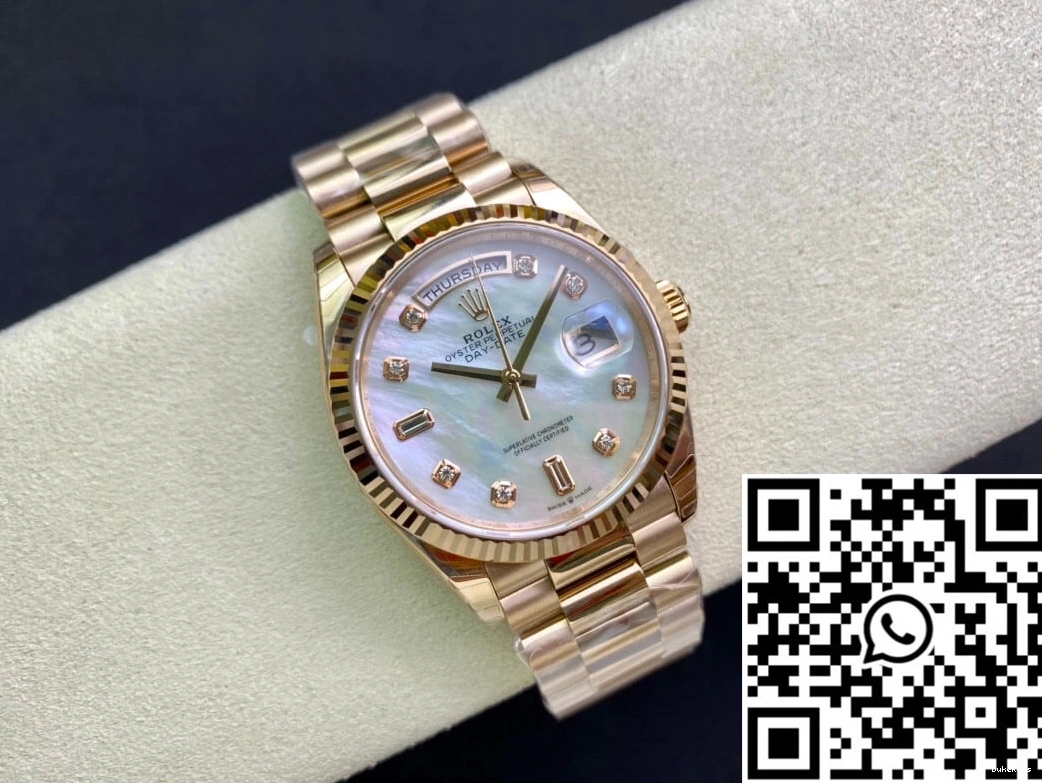 Factory Rolex Mother-Of-Pearl White Day EW M128235-0029 Dial Date 1001